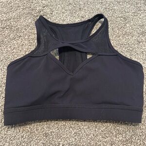 Buffbunny cut out mesh Black Women's Sports Bra